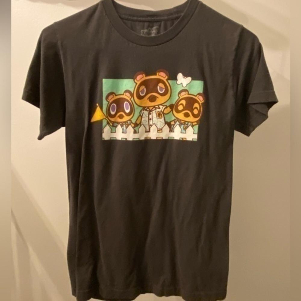Nintendo Animal Crossing Nook Family T-Shirt Mens Small
